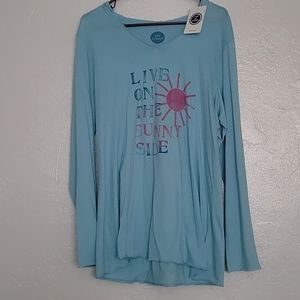 Life is good long sleeve with hoodie